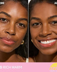 COVERGIRL Clean Fresh Blurring Skin Tint with SPF 30, 450 Rich Warm, Liquid Foundation, Soft Matte Finish, Smooths, Brightens, Blurs Pores, Mineral Sunscreen, Vegan Formula