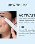 NuFACE FIX Serum - Line Smoothing Conductive Serum for Microcurrent with Triple Peptide, Hyaluronic Acid & IonPlex to Hydrate, Brighten and Enhance NuFACE Microcurrent Device Results (0.5 oz)