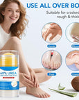 Urea Foot Care Stick, 60% Urea with 2% Salicylic Acid Foot Cream Moisturizer for Dry Cracked Feet, Knees, Elbows, Hands, Moisturizes and Hydrates the Dry Skin, Callus Remover & Skin Softener 1.41 oz