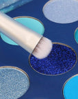 docolor Eyeshadow Palette 9 Colors Blue Eyeshadow Gemstone Shadow Palette Highly Pigmented Mattes Shimmers Smokey Glitter Cream Colorful Powder Blendable Long Lasting Waterproof Makeup Palette
