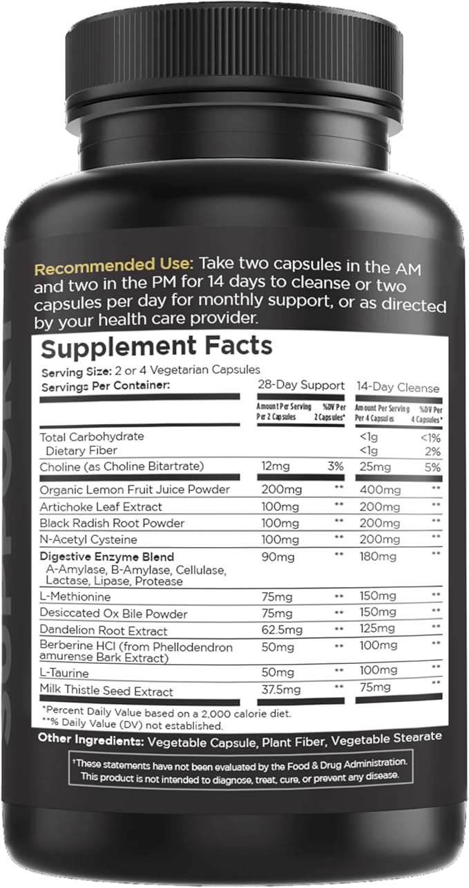 Livingood Daily Intestinal Cleanse, para & Candi Cleanser or Support (56 Vegetarian Capsules) - Support Heart, Skin, & Gut Health - Non-GMO, Gluten-Free, & Vegan