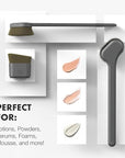 SONN Self Tanner Brushes - Body and Face Kabuki Brush Applicator for Fake Tan, Lotion, Makeup, and Sunscreen, Back Applicator for Sunless Tanner and cream (Face Brush)