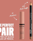 NYX PROFESSIONAL MAKEUP Butter Gloss, Non-Sticky Lip Gloss - Madeleine (Mid-Tone Nude)