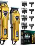 Electric Hair Clippers for Men, Cordless Clipper and Trimmer Set, Clippers for Hair Cutting Kit with Long Battery Life, Hair Grooming Trimmer for Family Kids and Self-Haircut Use