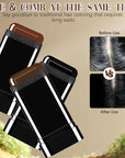 Safe and Convenient Comb Hair Dye, Touch up Combs, Waterproof and Sweat-Proof Hair Dye Comb, Portable Colouring Hair Dyes, 2 in 1 Instant Dye for Women & Men (Dark-Brown)