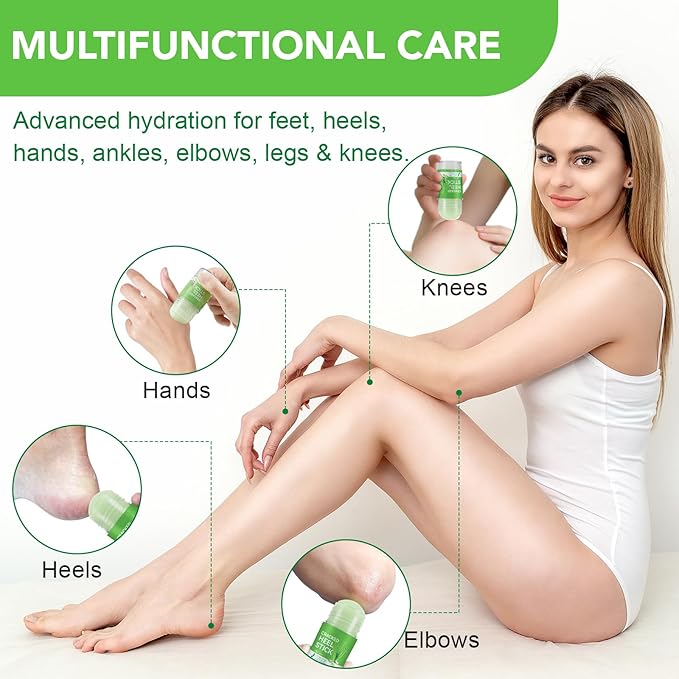 Urea Cream Stick 60% plus Salicylic Acid 2%, Maximum Strength Urea Foot Cream for Dry Cracked Feet, Knees, Elbows, Hands, Exfoliating Dead Skin, Softening Skin (1 PC Aloe Vera, 40G)