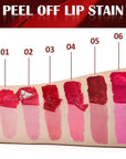 3 Colors Peel Off Lip Liner Stain, Peel Lip