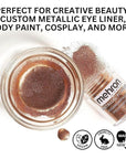 Mehron Makeup Metallic Powder (.) with Mixing Liqu 17 oz