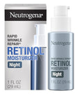 Neutrogena Retinol Face Moisturizer Cream, Rapid Wrinkle Repair, Anti-Wrinkle Night Moisturizer Cream, Anti-Wrinkle Face & Neck Cream Moisturizer with Hyaluronic Acid & Retinol, Paraben-Free, 1 fl. oz