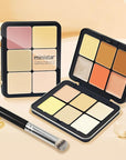 12 Colors Cream [Blush Contour Concealer Highlighter] Makeup Palette for Cheeks - All in One Makeup Palette Kit with Brush, Long Wearing Waterproof Blendable Face Make Up Pallete (#04)