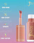 Juvia's Place Nubian Earth Glass Lip Gloss Mirage - Non-sticky Lip Gloss Makeup, Hydrating, Tinted, Shine & Glow Lip Makeup, Beauty & Personal Care Products for Lips
