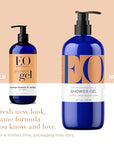 EO Shower Gel Body Wash, 16 Ounce (Pack of 2), Orange Blossom and Vanilla, Organic Plant-Based Skin Conditioning Cleanser with Pure Essentials Oils