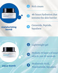 belif Moisturizing Bomb – Daily Ceramide Moisturizer with Peptide & Squalane, 48hr Hydration & Anti-Aging Cream, Milky & Lightweight, Restores Skin Barrier, Korean Skincare, 3.3 fl oz (100ml)
