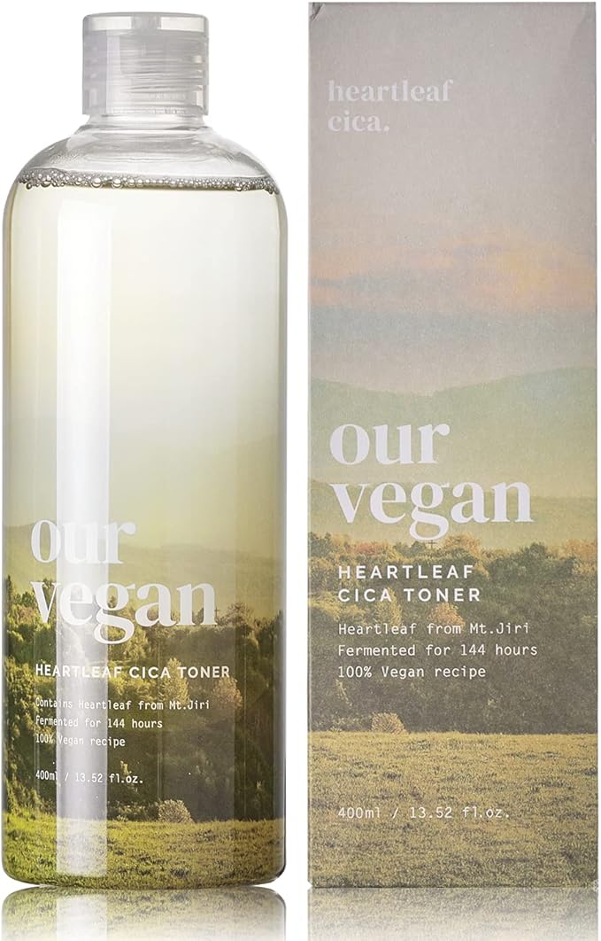 MANYO Factory Our Vegan Heartleaf CICA Toner Korean Skin Care 13.52fl oz (400ml) (ENG Version)