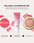 Milani Baked Blush, Powder Blush for Cheeks, Cruelty Free Makeup - Shape, Contour & Highlight Face for a Shimmery or Matte Finish -Luminoso