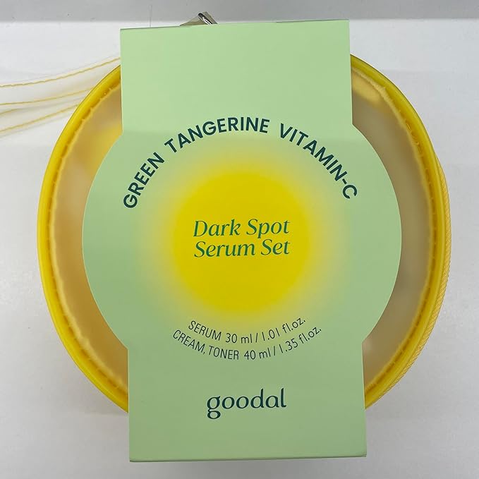 GOODAL Green Tangerine Vitamin C Travel Size, Gift Set, Trial Kits, Serum & Toner & Cream Skincare Sets