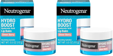 Neutrogena Hydro Boost Hyaluronic Acid Lip Balm, Nourishing Vitamin E Leaves Lips Feeling Hydrated, Sheer Pink Tinted Color with a Sweet Berry Flavor, Sheer Berry, 0.5 oz (Pack of 2)