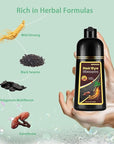 Cherry Brown Hair Dye Shampoo 3 in 1,Hair Color Shampoo Works in Minutes,Brown Hair Shampoo & Shampoo Para Pintar el Cabello