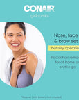 Conair GIRLBOMB Nose Hair Trimmer for Women, Face Hair Removal for Women, Battery Operated, Packaging May Vary