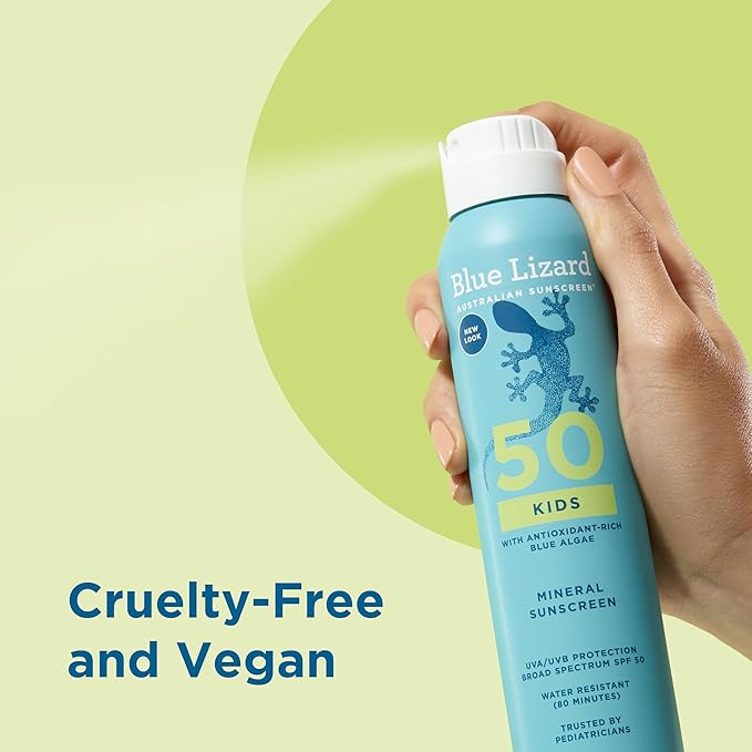 BLUE LIZARD Sunscreen SPF 50+ Spray | Kids | 5 Fl Oz | Pack of 2
