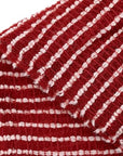 Exfoliating Washcloth [Made in Japan] Extra Long Exfoliating Towel Special Texture Makes Fluffy Foam Lather, Back Scrubber, Dead Skin Cell Remover, Loofah for Women and Men (2pcs Set(Black, Red))