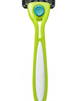 Preserve Shave 5 Five Blade Refillable Razor, Made from Recycled Materials, Key Lime