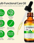 Pure Vitamin E Oil for Scars, Skin and Face, Vitamin E Oil 75,000 IU, O rganic Gua Sha Massage Body Oil for Moisturizing Dry Skin, Reduce Fine Lines, Fade Scars and Stretch Marks | Non-GMO, 60ml