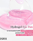 COSRX Pink Peptides Collagen Hydrogel Eye Patch for Puffy Eyes and Dark Circles, Under Eye Mask, 60 Under Eye Patches, Korean Skin Care