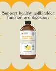 Complete Natural Gallbladder Complete - Liquid Supplement for Gallbladder Support, Liver Cleanse, and Digestive Health with Apple Cider Vinegar, Turmeric, Beet, Digestive Enzymes, Milk Thistle - 16oz