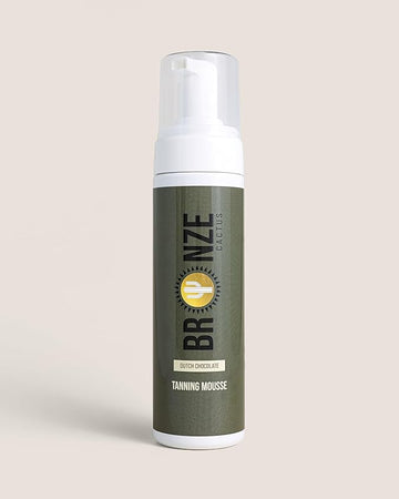 Dutch Chocolate Deluxe Tanning Mousse | Quick-Dry, Streak-Free, Scent-Free | Deep Dark Natural Tan | 100% Natural Derived Ingredients