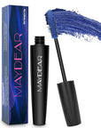 Maydear Colored Mascara for Eyelashes - Waterproof, Long Lasting, Smudgeproof, Fast Dry Lengthening Eye Makeup for Women - Gray Purple - for Party and Stage Use