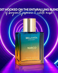 BELLAVITA Luxury NARCO Unisex Perfume for Women and Men | Notes of Bergamot, Jasmine and White Musk | Long-Lasting Luxury Perfume Oils | French Parfum for Women & Men, 100 ML