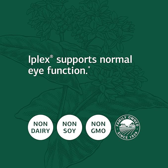 Standard Process Iplex - Whole Food Vascular Supplement, Eye Health and Eye Support with Shiitake Mushroom, Phosphoric Acid, Rice Bran, Organic Carrot, Arrowroot Flour, Alfalfa - 150 Capsules