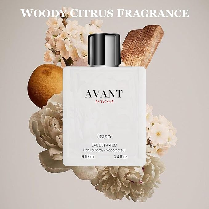 Men Cologne Set (3.4oz/100ml x 2PCS) Eau De Perfume Natural Spray Notes of Woody, Spicy, Citrus & Aromatic Long Lasting Fragrance for Daily Use (AvantI&DarkBaOUD)