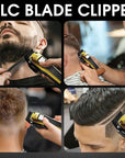 DSP Professional Barber Clipper Cordless, Hair Clipper for Men, Powerful Clipper, BLDC Motor & DLC Coated Detachable Blade with Charging Base