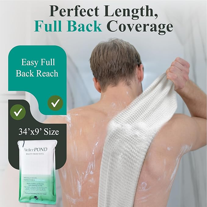 Exfoliating Washcloth/Shower Towel/Korean Body Scrub, Made in Korea [Fresh DayX1]