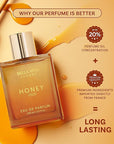 BellaVita Luxury Honey Oud Eau de Parfum (3.4 fl. oz.) | Patchouli, Vanilla, Bergamot, Floral & Spicy + Made with Clean & Vegan Essentials Oils + Cruelty Free | Long-Lasting Unisex Fragrance