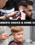 FADEKING Professional 5-Star Cordless ASTRO Clipper for Men - Adjustable Blending, LED Display, Quality Travel Case