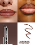 Sacheu Lip Liner STAY-N Peel Off Lip Stain — Long Lasting Matte Lip Tattoo Transfer Proof Lipstain Infused with Hyaluronic Acid & Vitamin E for All Skin Types — Vegan & Cruelty-Free, HEY-zel