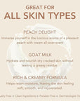 Dionis - Goat Milk Skincare Scented Hand Cream (1 oz) Set of 6, Moisturizing Lotion for Dry Skin, Good for Sensitive Skin, Cruelty-free and Paraben-free (Peach Delight)