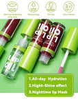 Lip Oil Lip Glaze-1Pcs Hydrating Plum Lip Glow Oil,Shiny Transparent Tint Lip Gloss Plumping,Long Lasting Non-sticky Clear Glow Reviver Lip Care Oil,Women's Day Lip Makeup Gift for Women Girl-04#