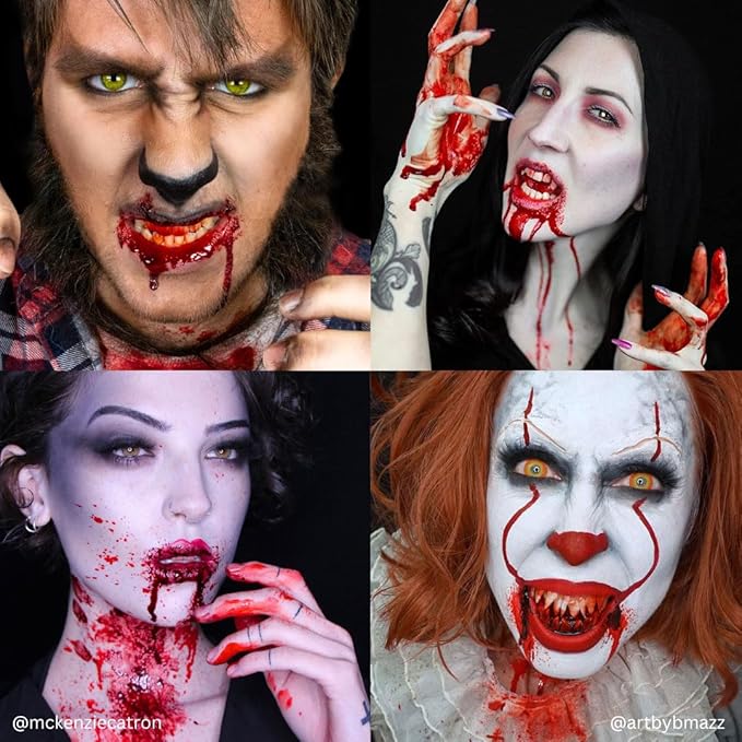 Mehron Makeup Stage Blood | Realistic For Halloween | Washable Fake Blood for Special FX, Stage & Screen, Halloween, & Cosplay