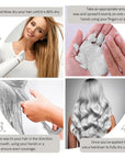 Temporary Silver White Hair Spray Color Wax 4.23 oz, Instant Natural Hairstyle Cream Dye, Disposable Coloring Mud for Men Women, Washable Styling Pomades, Party Cosplay DIY Halloween
