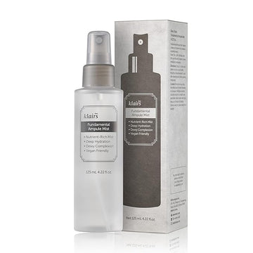 Fundamental Ampule Mist, 75% Green Tea Korean Face Toner Spray, Finishing Spray, Dewy Healthy Glow look, Set Makeup, Hydrating, Lightweight Facial Mist | Alcohol, Fragrance-Free