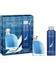 Nautica Blue Eau de Toilette + Deo Body Spray, Notes of Basil, Jasmine, and Cedarwood, Men's Fragrance, Long Lasting, Everyday Fragrance