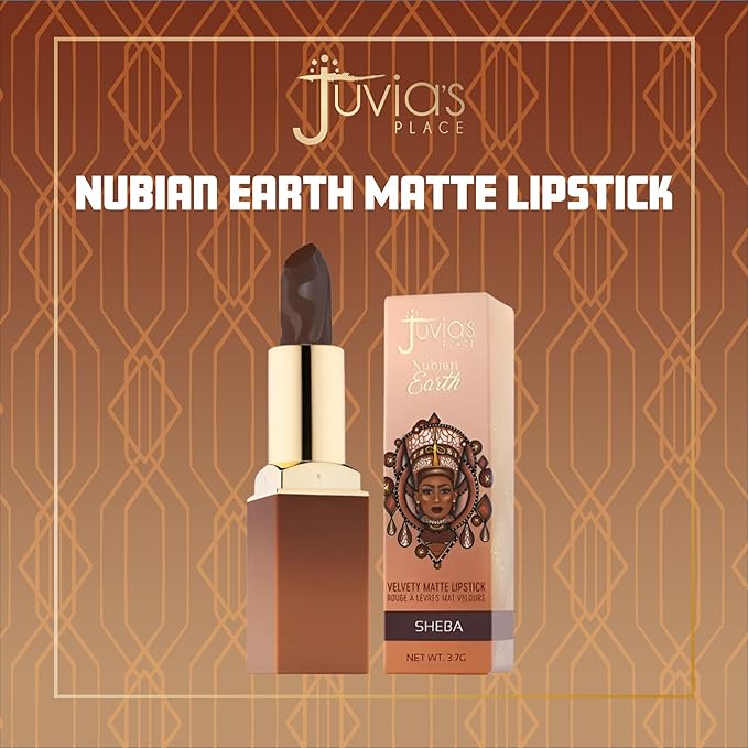 Juvia's Place Nubian Earth Matte Lipstick Sheeba - Hydrating Long-lasting Lipstick, Richly Pigmented Lip Makeup, Creamy with Matte Finish Beauty & Lip Care Product