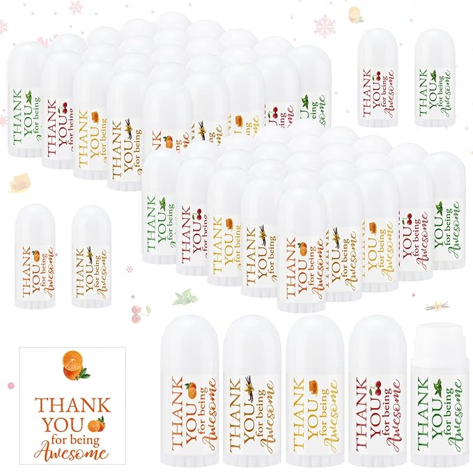 50 Pcs Thank You Gifts Mini Lip