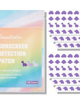 UV Stickers for Sunscreen - 120 Count UV Detection Stickers, Know When to re-Apply Sunscreen, Safe for Kids Age 3+, 4 Pattern Types for Boys & Girls