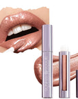 Runway Rogue LuxGloss Lip Gloss, High-Pigment Shimmery Suede Mocha-Nude Lip Gloss, ‘Ready to Wear’