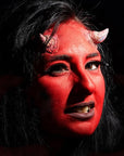 MEICOLY Devil Red Face Body Paint Stick (1.06 Oz),Sweatproof Waterproof Face Piant for Clown Joker Demon Vampire Spiderman Halloween Makeup,Cream Blendable Full Body Paint,Red Eye Black Stick